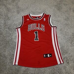 Women's Chicago Bulls Derrick Rose NBA 4 Her Adidas Red Large Jersey